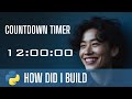 How did I build a 12-hour countdown timer using Python in 8 minutes?