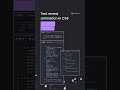 CSS Text Reveal Animation | CSS effects