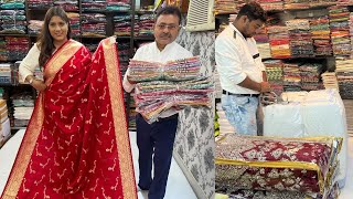 Wedding Saree Collection Barabazar Kolkata | Banarasi/ Jimmy Choo/ Art Silk & Lehenga Collection