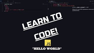 JavaScript INTRO console.log, document.write