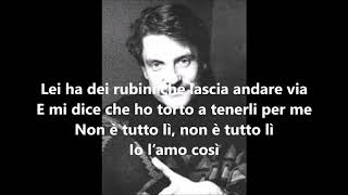 Francis Cabrel - Io l'amo così (Je l'aime à mourir) paroles - 1980