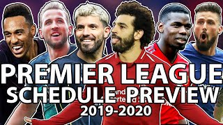 Premier League 2019-2020 schedule preview | NBC Sports