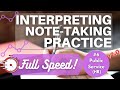 Interpreting Training: Note-Taking Practice Exercise #6 (Full Speed) – Public Service