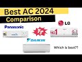 Lg vs Daikin vs Panasonic AC Comparison | Best AC in India 2024 | Best 1.5 ton Split AC 2024