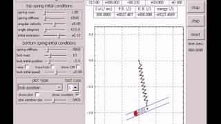 Heavy Spring with Double Pendulum