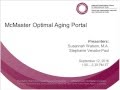 NCCMT Spotlight Webinar: McMaster Optimal Aging Portal