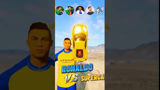 🚘CR7 vs Messi vs Neymar vs Mbappe vs Ronaldo Characters #beamngdrive#football #shorts #simulator