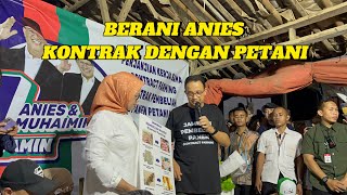 JAMINAN HASIL PANEN DI BELI, ANIES CONTRACT FARMING DENGAN RAKYAT BREBES