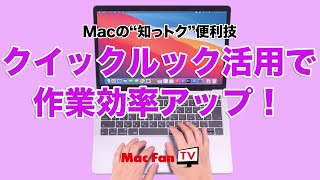 クイックルックをもっと便利に使って作業効率アップ！【Macの“知っトク”便利技】