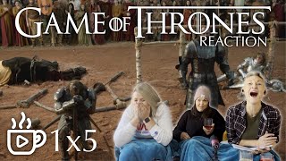 FIRST TIME WATCHING GOT! | Game of Thrones: S1E5 The Wolf \u0026 the Lion | Reaction and Review