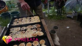 これも山口県の農業研修です！本気のたこ焼き。焼き編。Octopus dumplings