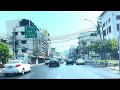 4k bangkok old city and downtown driving iconsiam areas thailand 🇹🇭