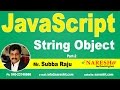 JavaScript String Object Part 2 | JavaScript Tutorial | Mr. Subba Raju
