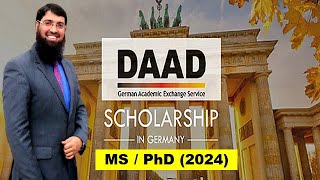 DAAD Scholarship in Germany For MS & PhD  2024 (Urdu/Hindi Guide)