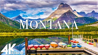 FLYING OVER MONTANA (4K UHD) Amazing Beautiful Nature Scenery with Relaxing Music| 4K VIDEO ULTRA HD
