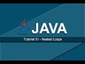 Java Tutorials - 31 Nested Loops