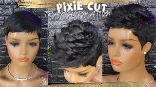 Howto Curl Short Edgy Pixie Cut Visual Tutorial