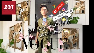 Eco shop DIY vogue wall mirror decoration