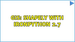 GIS: Shapely with IronPython 2.7
