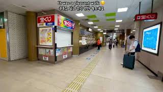 Follow Me on Subway Journey from Tenjin to Fukuoka Airport, Japan