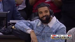 Drake Takes Over Raptors Broadcast And Puts On A Show