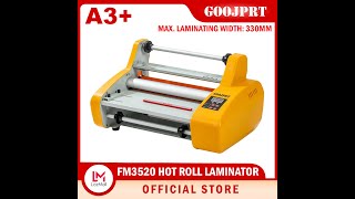 GOOJPRT FM3520 A3+ Hot Roll Laminator Heavy Duty Machine with Digital Display & Temperature Control