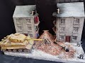 Bombed building diorama. 1/35 scale modelling. Step by step tutorial.