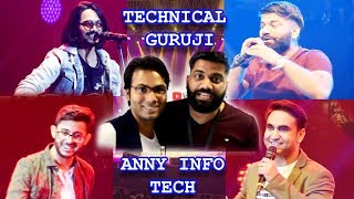 YouTube FanFest 2018 Delhi | Technical Guruji | BB Ki Vines | CarryMinati | Lalit Shokeen (AnnyInfo)