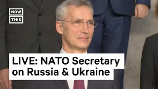 NATO Secretary Jens Stoltenberg Holds News Conference I LIVE