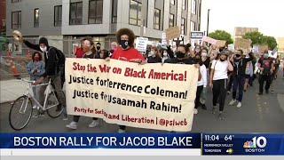 Black Lives Matter Protesters in Boston Demand Justice for Jacob Blake