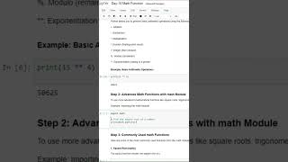 Math Module | 100 Day of Python Programming | Day-15 part 3 #learnpython