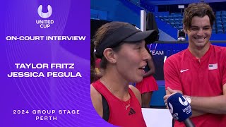 Fritz/Pegula's On-Court Interview | United Cup 2024 Group C