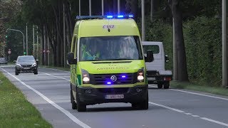 [Luchthoorn] Interventie [Nieuwe] Ziekenwagen VW Crafter AZ Klina Campus de Mick naar Brasschaat