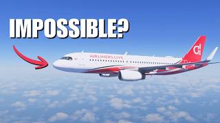 I tried flying a standard A320 from London to New York