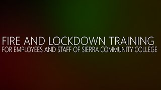 Fire and Lockdown Training