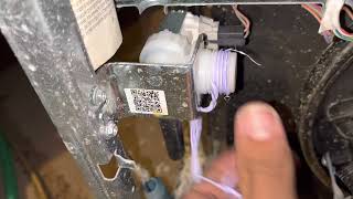 Dishwasher water supply valve connection/ leaking dishwasher