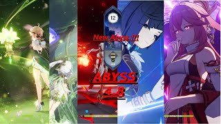 New Spiral Abyss 4.8 | C2 Nahida Hyperbloom & Emilie ft. Arlecchino w/ C6 Yae Miko | Genshin Impact