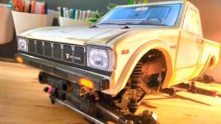 rc TOYOTA HILUX  custom build body, AXIAL scx10, easy way