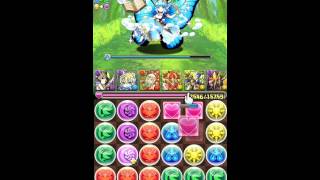 オヤジがパズドラ　オヤジのSランクに挑戦　アンケートダンジョン13　妻端末　ヨミ＆アヌビスP　　　　puzzle＆dragons