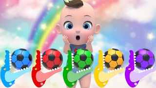 5 Color Song! | Color Balls & Baa Baa Black Sheep Nursery Rhymes | Baby & Kids Songs