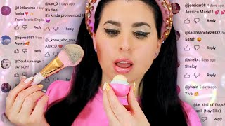 ASMR: Doing My Makeup While Saying Your Names | Whispered Glitter Critter Shoutouts