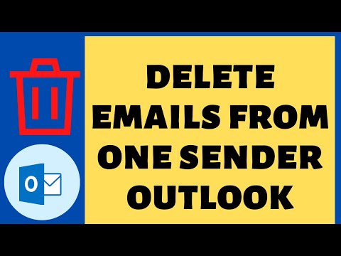 How To Delete all Emails From One Sender Outlook?