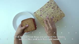 Waxed Food Storage Bags by SuperBee - a zero-waste Ziploc bag alternative