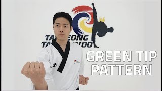 Green Tip Pattern by Taeseong Taekwondo