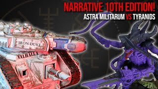 Astra Militarum Vs Tyranids - Narrative Warhammer 40k 10th Edition Battle Report