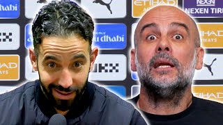 🔴 LIVE | Ruben Amorim and Pep Guardiola post-match press conference | Man City 1-2 Man Utd