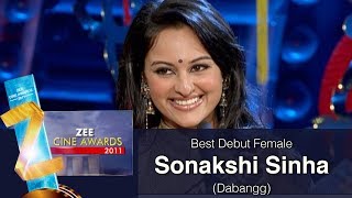 Best Actor Debut Female | Sonakshi Sinha | Zee Cine Awards 2011