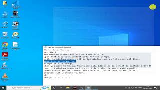 Backup files-User Data Using Powershell script One click backup 100% working