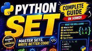 Python Set Tutorial in Hindi | Complete Guide to Sets in Python (Beginner to Advanced) 🚀