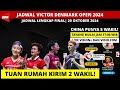 Jadwal Final Denmark open 2024 hari ini : TUAN RUMAH KIRIM 2 WAKIL, TAYANG MULAI JAM 17:00 WIB